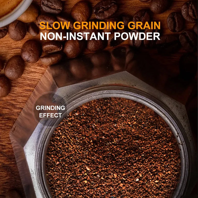 Electric Coffee Grinder Stainless Steel Adjustable Hand Grinder Coffee Machine Coffee Bean Burr Grinders Mill Kitchen Tool - Bellarte Enchanté Electric Coffee Grinder Stainless Steel Adjustable Hand Grinder Coffee Machine Coffee Bean Burr Grinders Mill Kitchen Tool